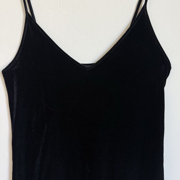 Brandy Melville Womens Whimsy Goth Velvet Sleeveless Mini Dress Black Fall Witch - Picture 5 of 14